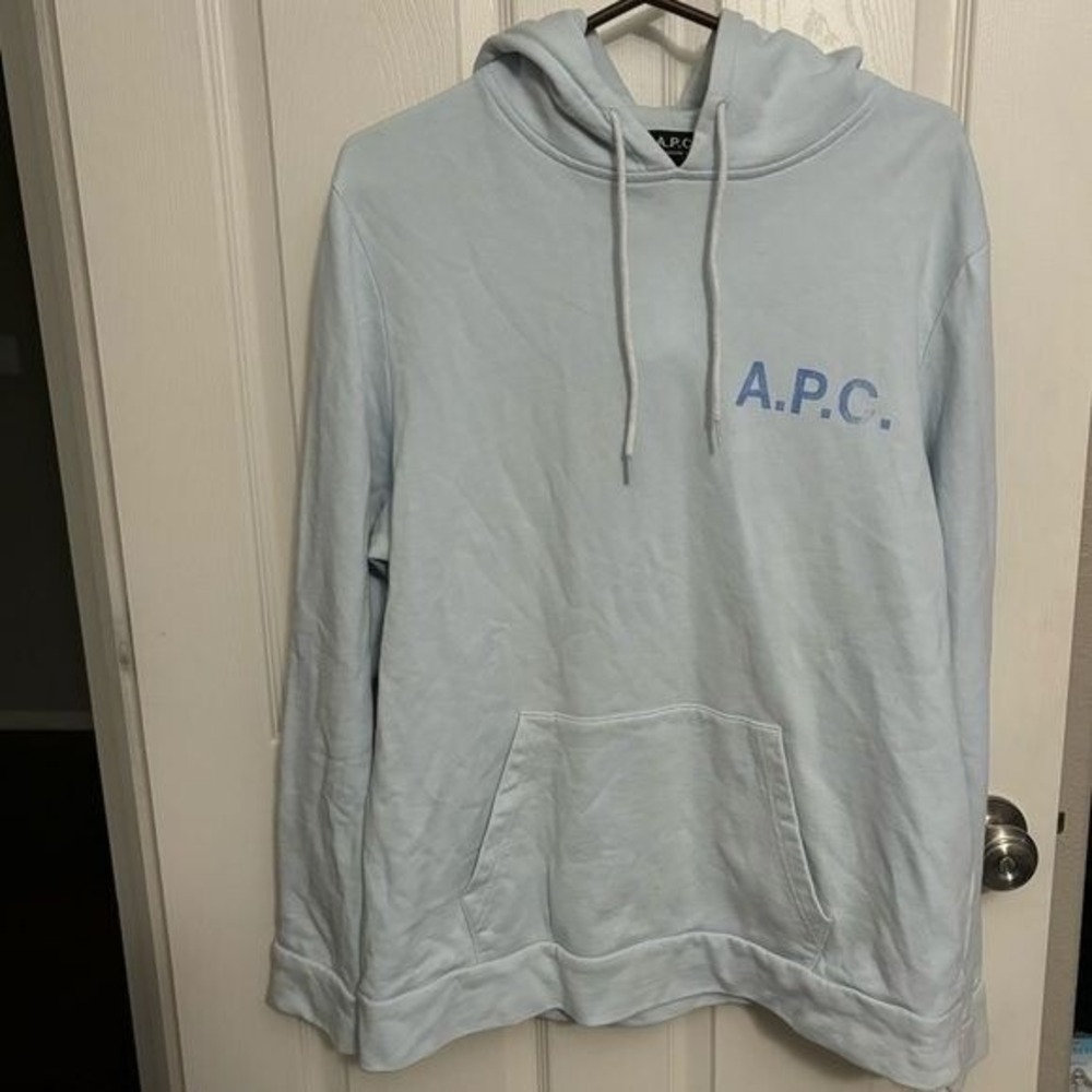 A.P.C. | Hoodie Stamp Hoodie Bleu Clair Sz XXL